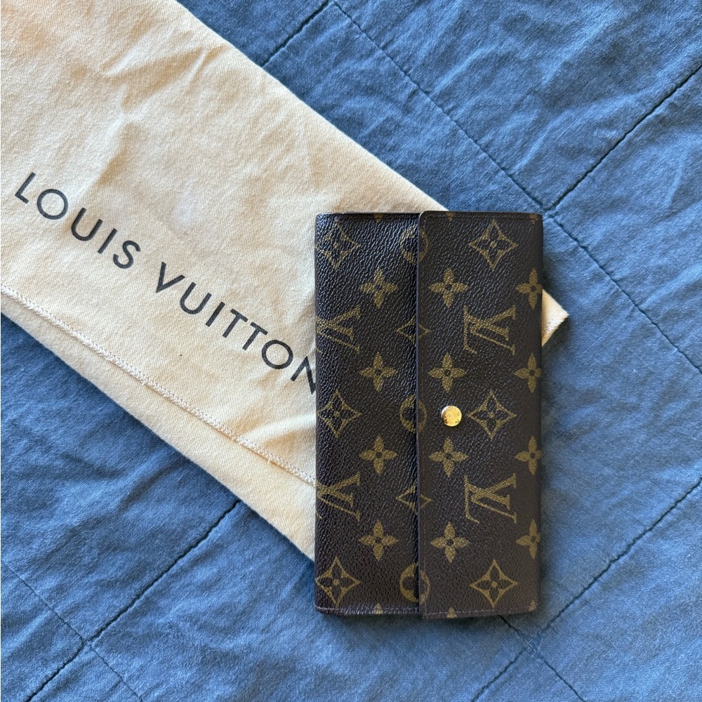 Louis Vuitton Brown and Gold Monogram Clutch